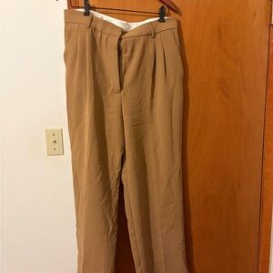 Wilfred Tan Wide Leg Pants
